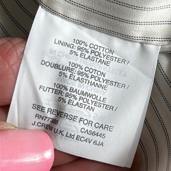 J Crew Campbell Striped Blazer Size 4 - Picture 4 of 11